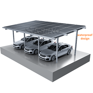 Sistema di posto auto coperto solare in alluminio ad alta resistenza impermeabile