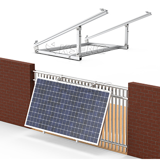 Staffa solare per balcone, staffa solare regolabile in alluminio, Stock UE