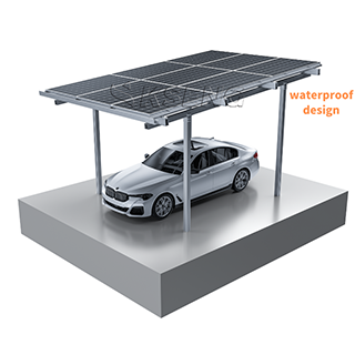 Struttura per posto auto coperto solare in alluminio impermeabile dal design moderno