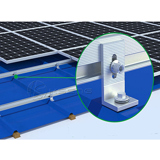 Sistemi di montaggio solare per tetti in metallo con soluzione OEM Easy Install L Foot