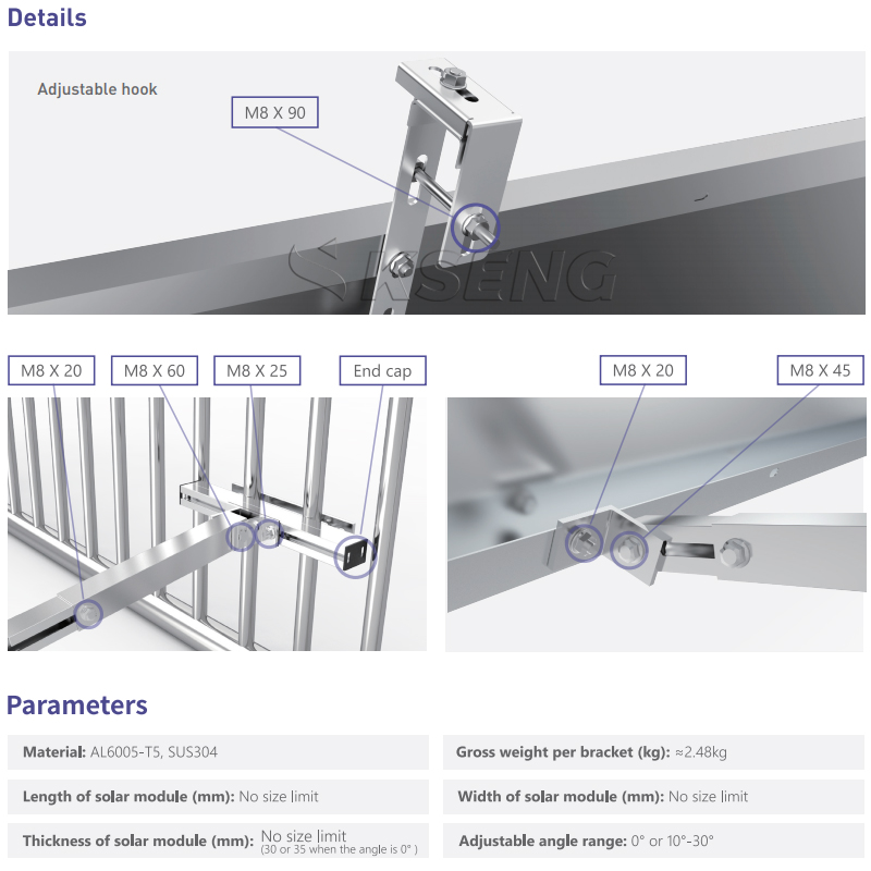 Staffa solare easy per balcone (2)