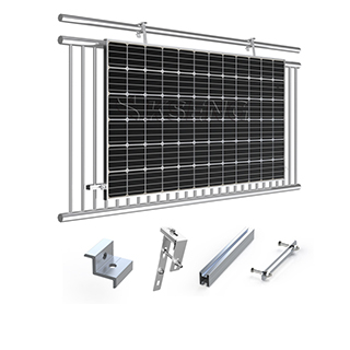 Staffa di montaggio solare per balcone in alluminio di facile installazione in stock UE