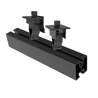 R059 Guida di montaggio solare nera in alluminio a installazione rapida
